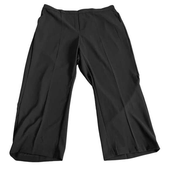 NWT Calvin Klein Flat Front Elastic Waist Pull On Wide Leg Trouser Pants Sz. 3X - Picture 1 of 3